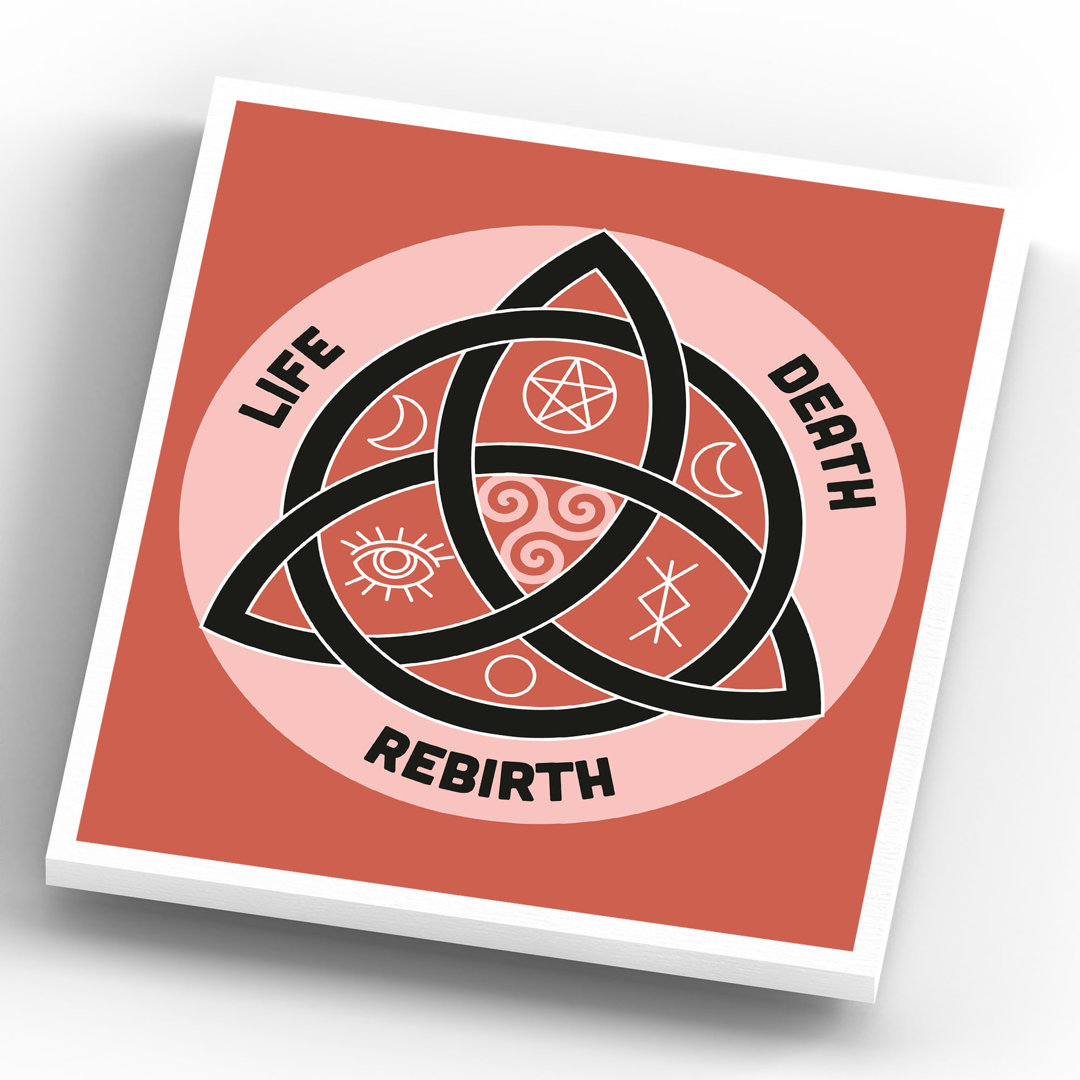 Kana Zodiac Triquetra - Print on Wood