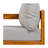 Spacious Patio Sofas, Acacia Wood L Shape Modern Set For Backyard Garden