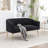 Upholstered Faux Fur Loveseat-1108305442-1108305443