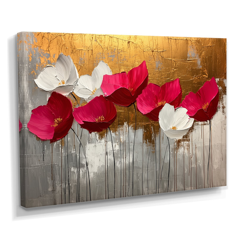 Lozoya - Floral Large Wall Art, H 30 po x l 40 po, Toile tendue sur cadre, Ne s’applique pas