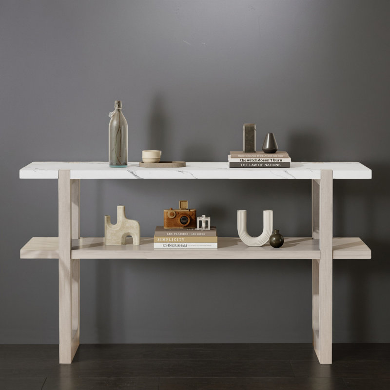 Table d'appoint 54 po pour vestibule, Gris délavé