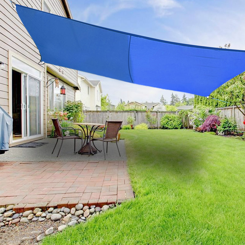 Dunnom 5m x 4m Rectangular Shade Sail, Blue