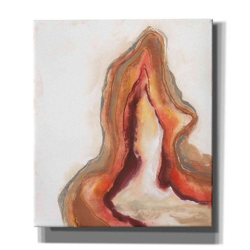«Emaliah Watercolor Geode VI» par Chris Paschke, reproduction d'art sur toile tendue, L 26 po x H 30 po