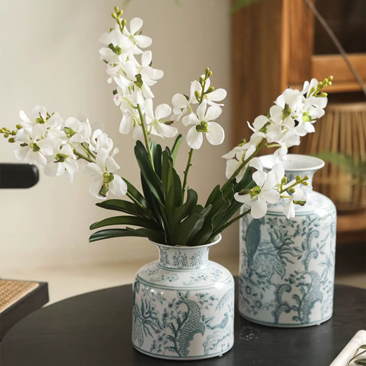 Vanda Orchid Floral Stems, White