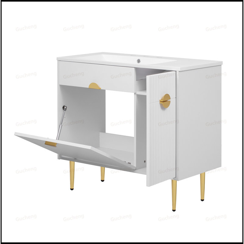 Meuble-lavabo 36 po avec porte rabattable