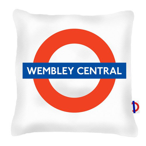 Wembley Central Tube Station London Transport Cushion