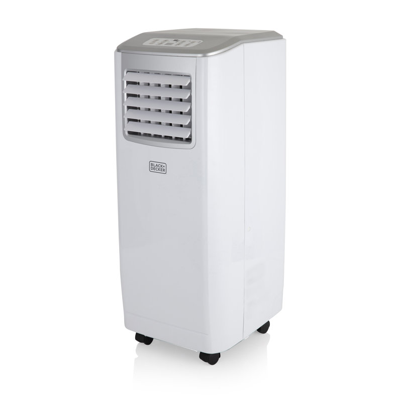 BLACK+DECKER BXAC40006GB 9000 BTU Portable 3-in-1 Air Conditioner, Dehumidifier, Cooling Fan, LED Display, 2 Fan Speed, 24 Hour Timer, Remote Control, White [Energy Class A]