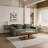 Walnut Tempered Glass Sofa Table