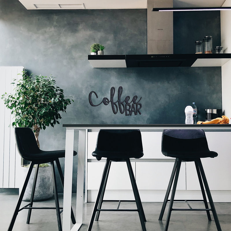 Coffee Bar Wall Décor, Silver