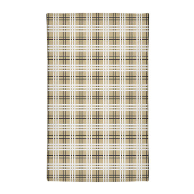 Tapis à carreaux beige