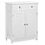 Freestanding Bathroom Storage Cabinet W/ 2 Drawers Grey-86370869