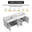 Meuble-lavabo mural 60 po avec lavabo épais 60 po-1082507201