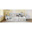 Lit double à plancher bas Nestled avec barrière de sécurité et tablettes de rangement-132460914-132460915