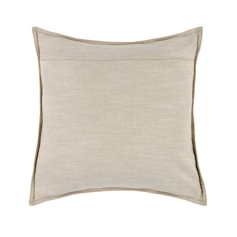 Cutler Reversible Throw Pillow, Square 22", Chestnut Brown