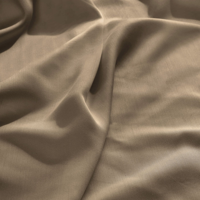 Ensemble de draps à poches profondes en rayonne de bambou à densité du tissage de 300 fils de qualité supérieure, Taupe