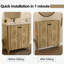 Armoire de plancher pliante avec évier en céramique - Installation brevetée en 1 minute, peu encombrante et facile à assembler, style américain-1146761059