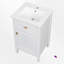 Ensemble de meuble-lavabo simple 20 po avec plateau en céramique-849552509
