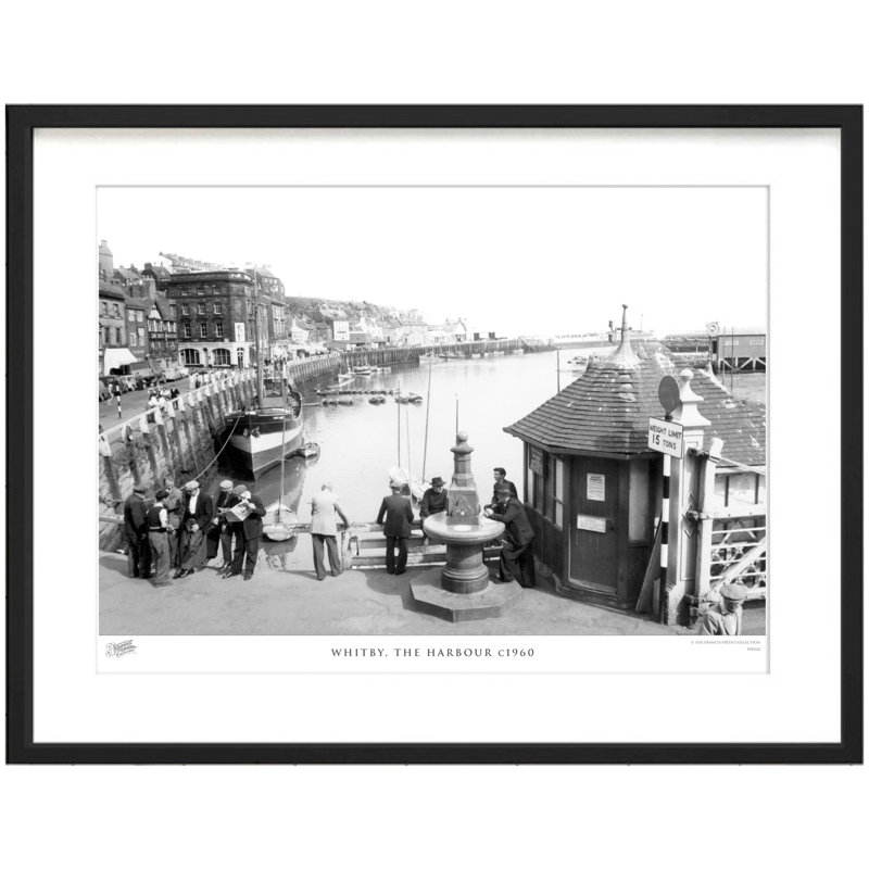 Whitby, the Harbour C1960 1 Piece Single Picture Frame Wall Art, 28cm H x 36cm W x 2.3cm D