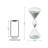 Geometric Tri-Layer Hourglasses With Grey Sand, 60-Minute Sand Timers