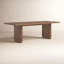 Round Off 88'' Solid Wood Dining Table-1019880259