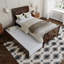 Lit plateforme en bois massif Fitzsimmons avec pied de lit et gigogne assortis-1752791440-1863642705