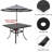 4 - Person Wicker Patio Dining Set with Square Table , Cushions Included-2079037144