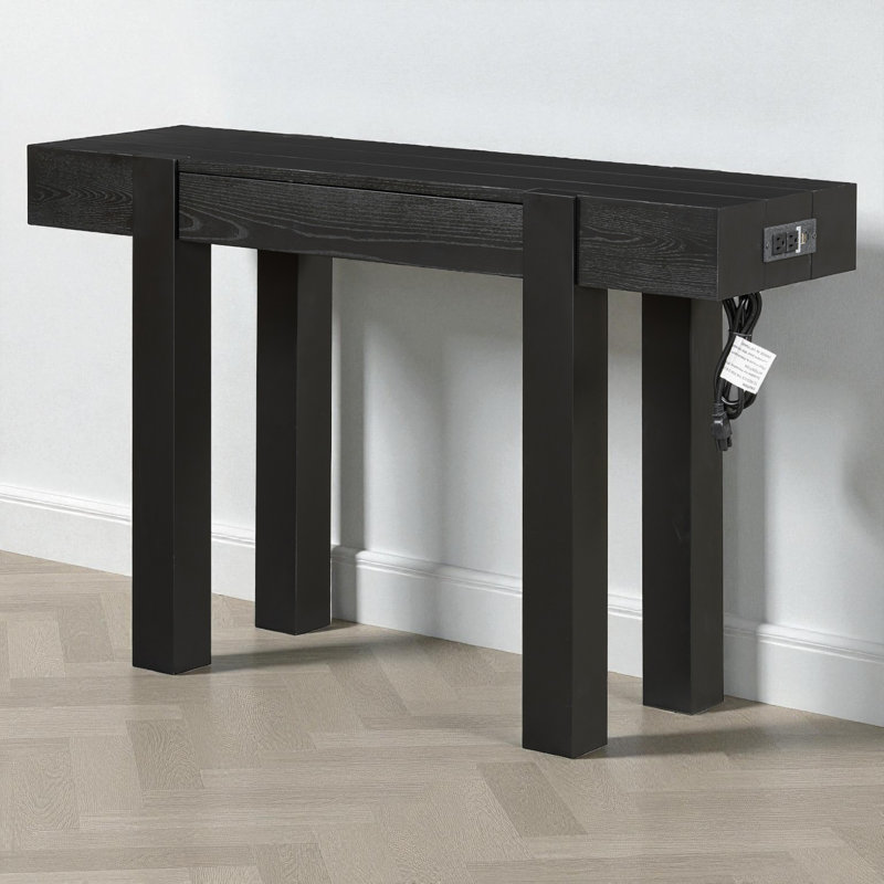 47.23" Console Table, Black