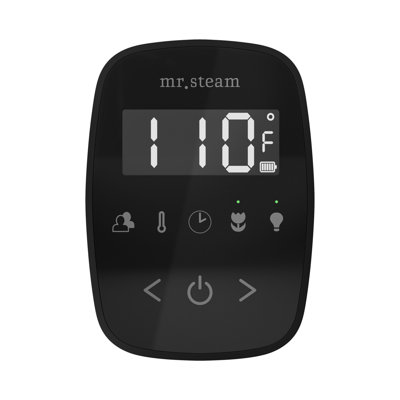 Ensemble de commande de douche à vapeur ButlerFlex Max avec contrôle TempoFlex et tête de vapeur