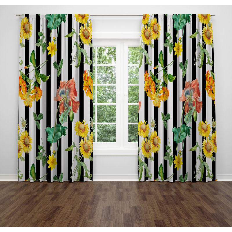 Semi Sheer Curtain Pair, 40'' W x 61'' L