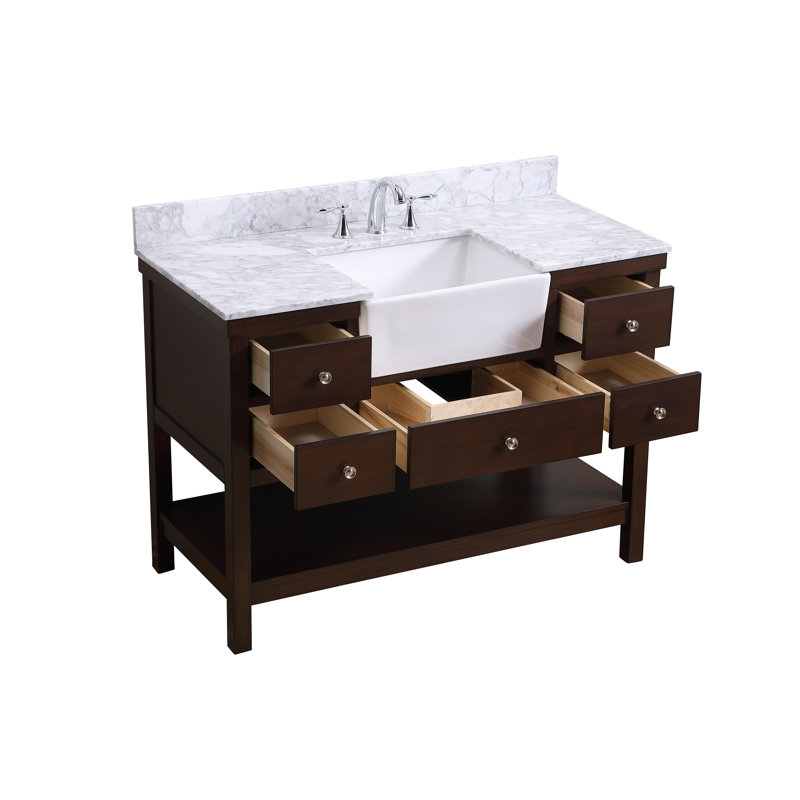 Ensemble de meuble-lavabo simple 48 po Moton, Teck