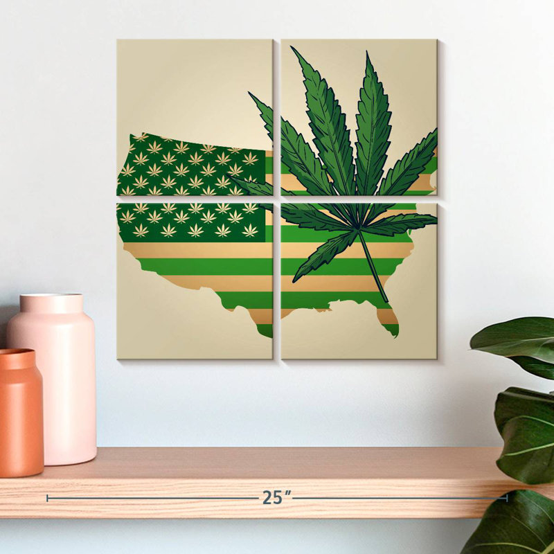 Carte de la marihuana, 18" H x 18" W