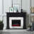 Cambridge Sofia 53-in. Electric Fireplace Mantel with Marble Inlay and Log Display-136098085