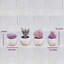 Mini ensemble de plantes vibrantes mauve