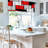 52'' W Rod Pocket Kitchen Curtain Valance and Tiers Set-95993220