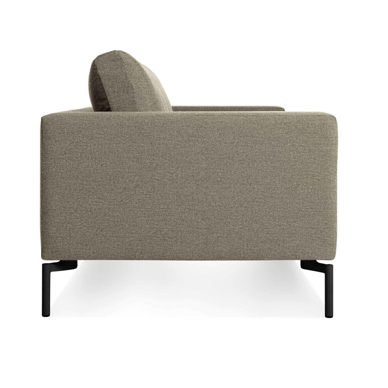 New Standard Upholstered Sofa, Black, Sanford Black Crossweave, 32" H x 78" W x 35" D