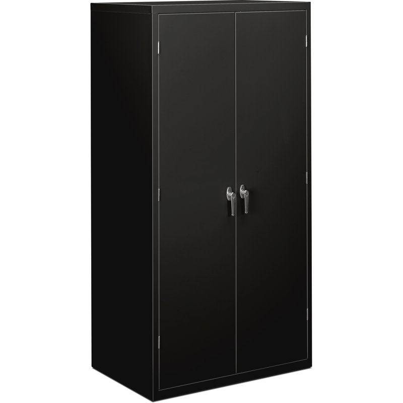 Armoire de rangement 6 tablettes brigade, Noir
