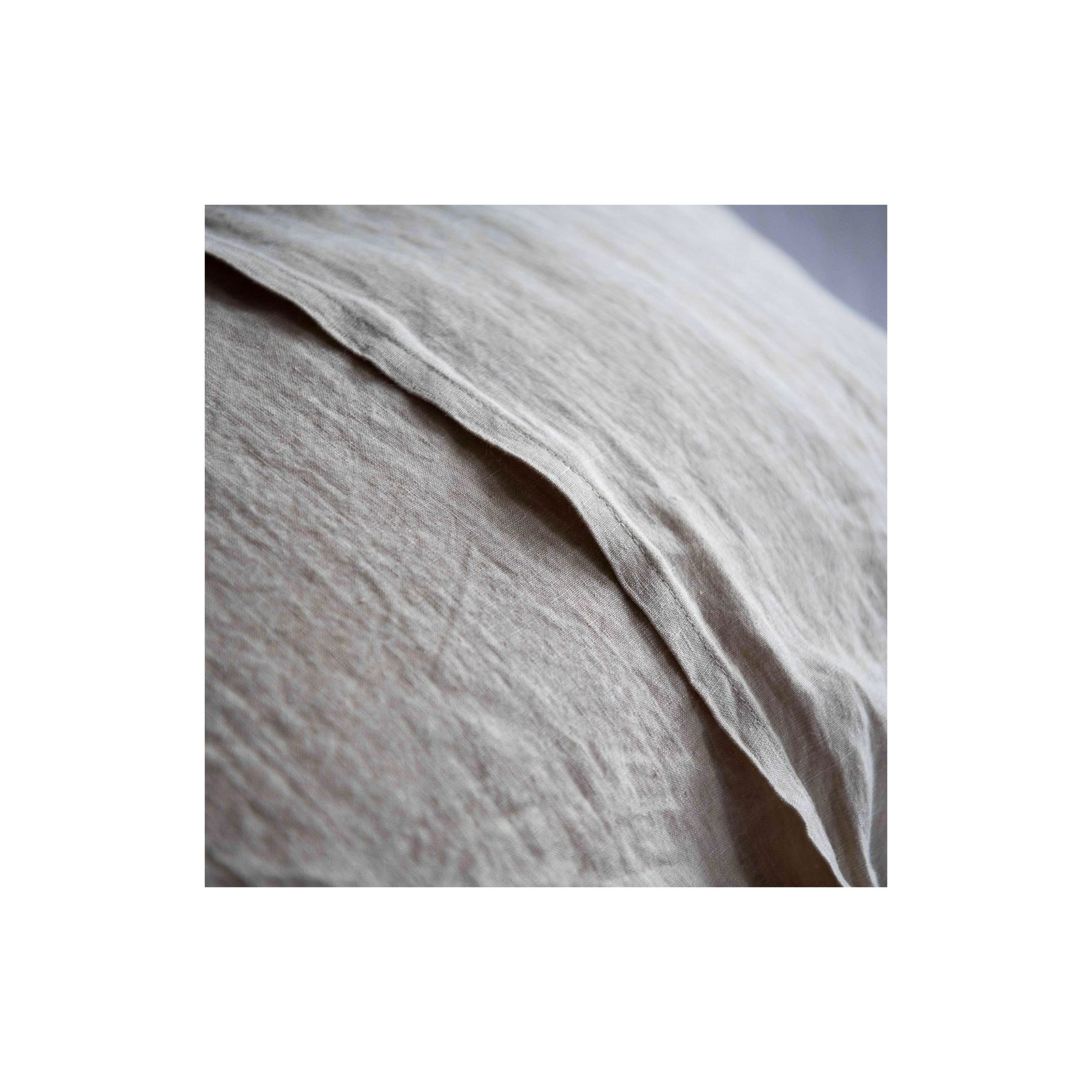 100% French Linen Sheet Set, Pebble Heather, Twin XL Sheet Set with 1 Pillowcase