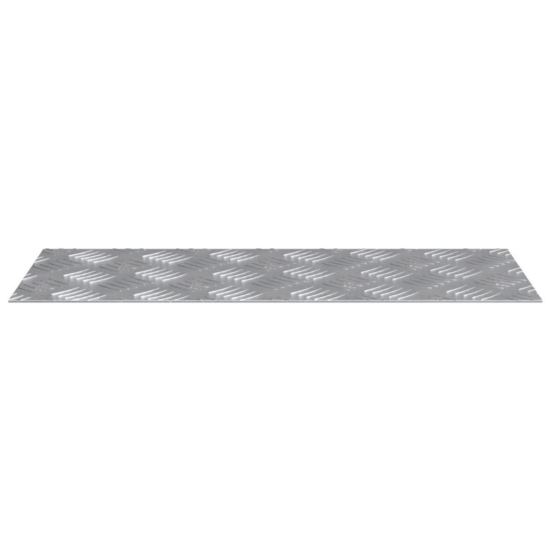 Aluminium Stair Treads Rectangular, Silver, Rectangle 20cm x 50cm