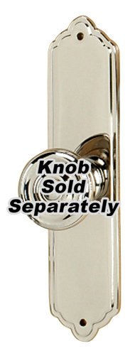 Polished Nickel Traditional Cabinet Knob Backplate