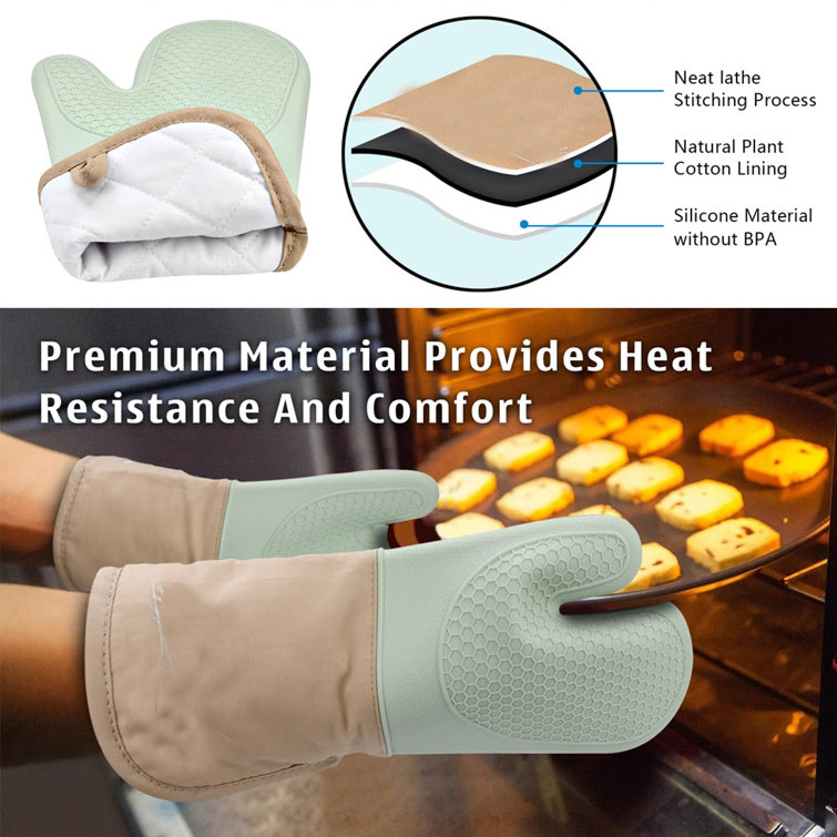 Premium Lined Silicone Oven Mitt