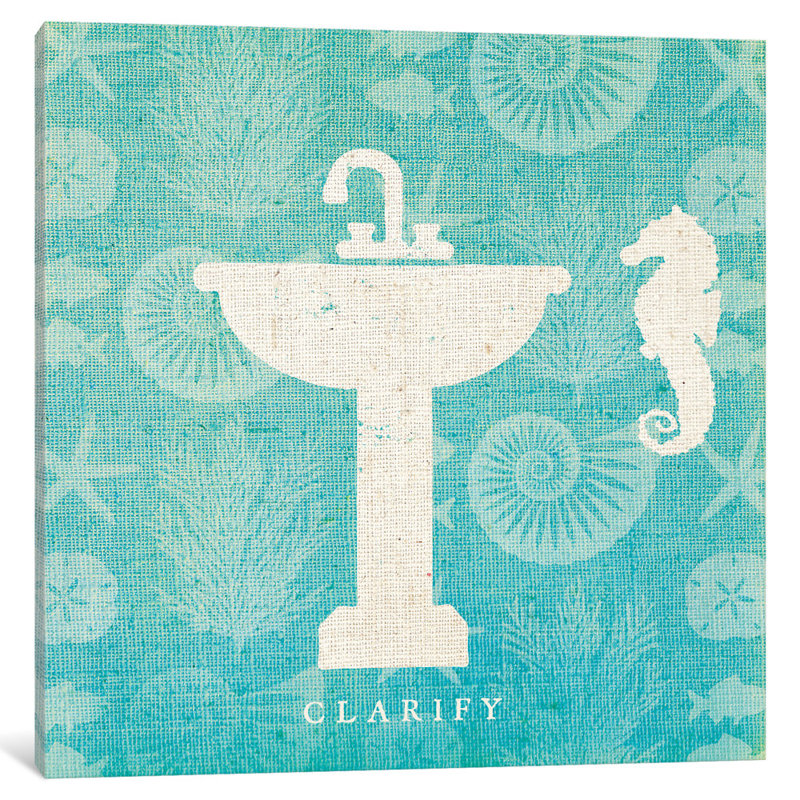 « ii », reproduction d’impression sur toile tendue Pacific Bath, H 26 po x l 26 po x P 1,5 po, Toile tendue, Pas de tapis