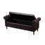 Banc de rangement multifonctionnel avec accoudoirs roulés et tabouret rectangulaire (brun pu)-1296961511-1215364962