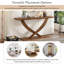 Console rustique moderne avec pieds croisés - Surface robuste et spacieuse pour le salon ou la chambre à coucher | Idée de cadeau