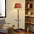 Shelving-Style French-Style Solid Wood Floor Lamp