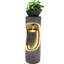 Fontaine moderne 40 "à double couche avec lumières DEL, colonne cascade décorative, résine résistante aux intempéries