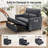 55" Convertible Sofa Bed with USB Ports & Adjustable Backrest,Floding Pull Out Couch-869537785