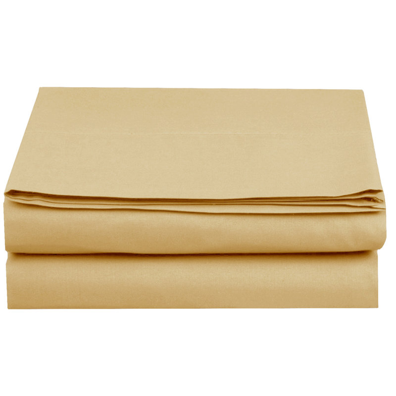 Drap-housse en microfibre 1500 fils, Doré, Très grand californien