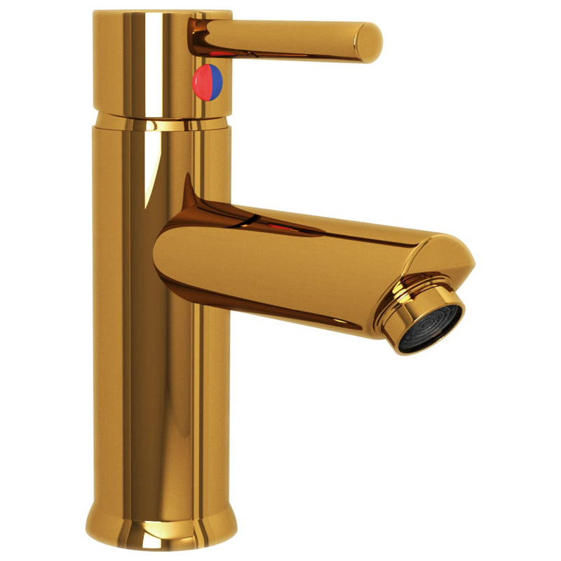 Kasota Belfry Mono Basin Mixer, Gold
