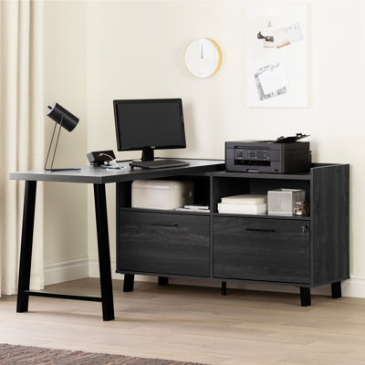 Bureau en L avec prises intégrées Pearsall