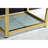 Kingston Brass Quadras 31-Inch Ceramic Console Sink with Steel Base and Glass Shelf-49619354-49610570